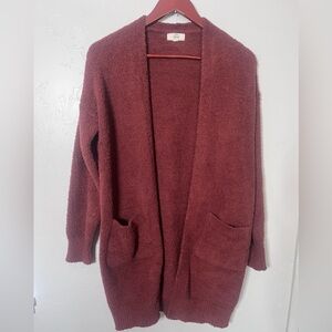 Entro Burnt Orange Knit Cardigan Sweater Women’s‎ Small